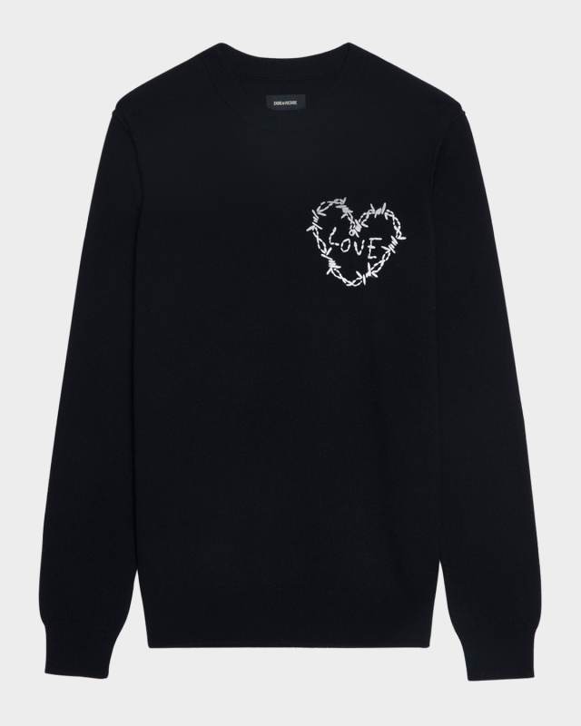 Kendy Heart Embroidered Sweater
